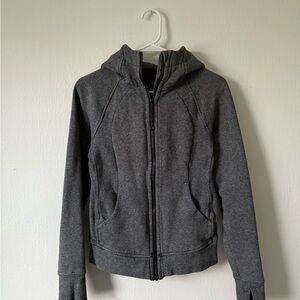 Lululemon Gray Scuba Hoodie Full Zip